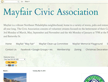 Tablet Screenshot of mayfaircivicassociation.com